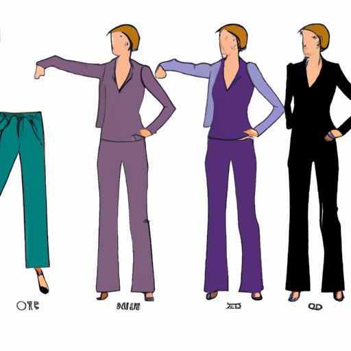 Choosing the right silhouette and color is crucial when selecting a womens casual pant suit.