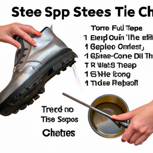 Tips for maintaining and caring for women's steel toe safety shoes.