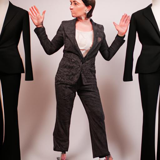 Choosing the perfect dressy pant suit based on body type and suit silhouette