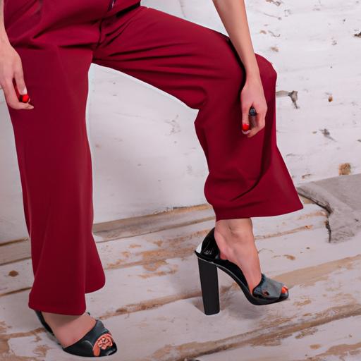 Platform high heels can elevate any outfit, like this chic jumpsuit.